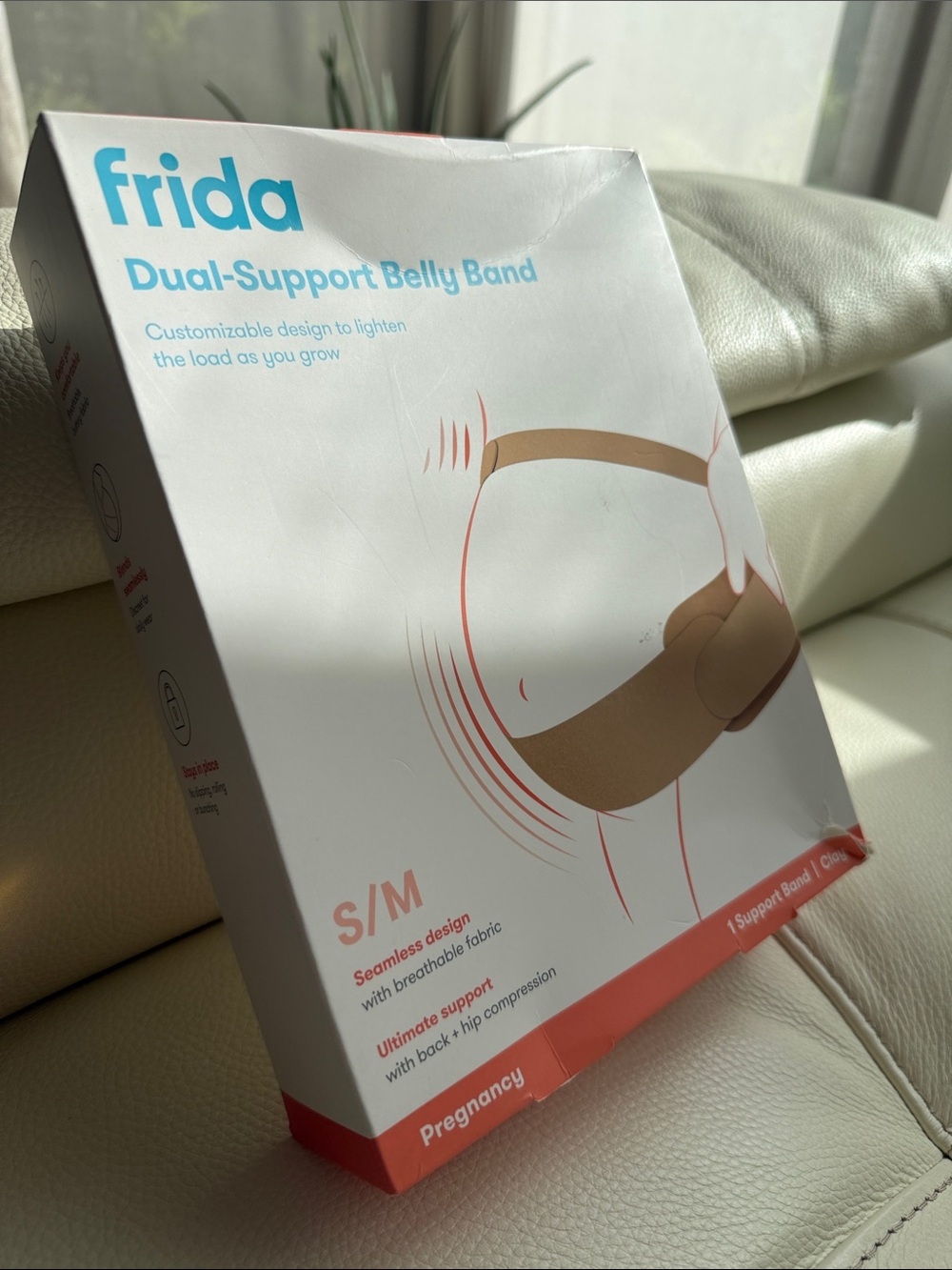 Frida Mom Dual-Support Pregnancy Belly Band,